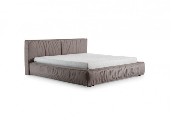 Bett Braun Schlofkummer Holz Miwwelen Textil Klassesch Art déco Stil