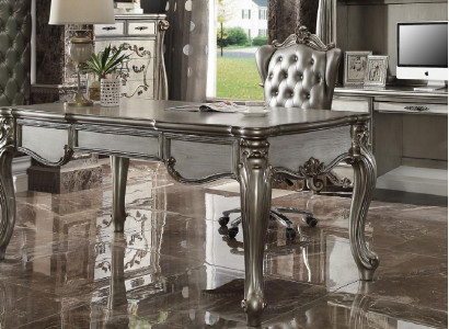 Büro Schreifdësch Sëtz Dësch Holzdësch Stull 2tlg Schreifdëscher Barock