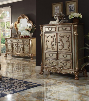 Klassesch Barock antik Stil Kommode Sideboard Kommoden echt Holz Anrichte nei