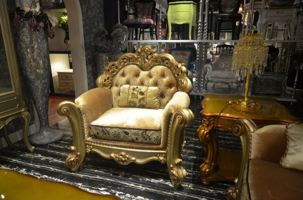 Klassesch Garnitur 4-Stéck Set Sëtzer Sofagarnitur Couch Sofa Textil Sofa Polster.