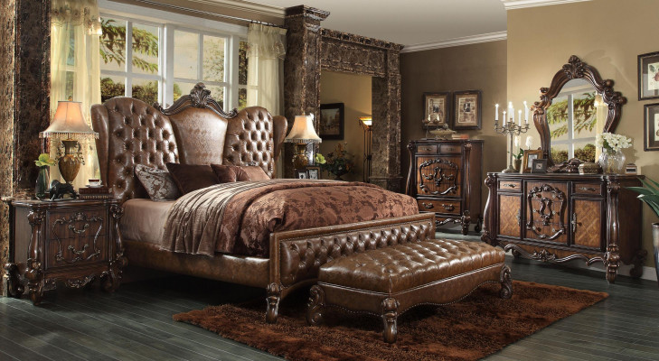 Design-Schlofzëmmer 6-Stéck-Schlofzëmmer Komplette Deko-Set Bett Niewendësch