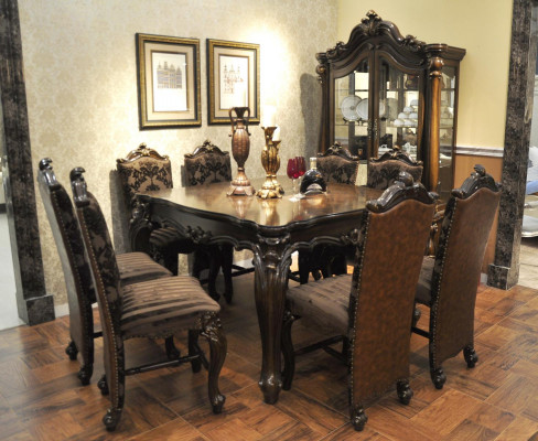 Iessen Dësch Grupp Iesszëmmer Dëscher Wunnzëmmer Garnitur Holz Design
