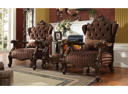 Leder Lounge Neie Chesterfield Sëtz Designer Stull Polster Relex Stoff