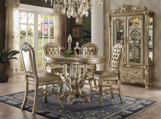 Designer ronnen Iessdësch ronn Edelen Dësch ronn Dëscher Klassesch Miwwelen