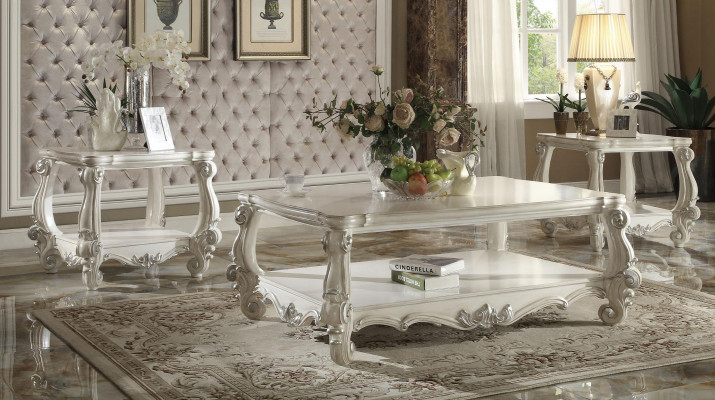 Edlen Designer Klassesch Canapé Deko Säitentisch Dësch Holz Barock
