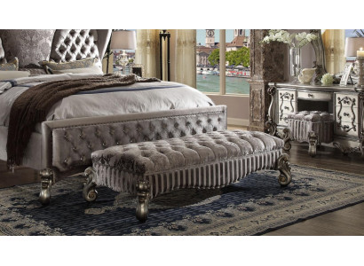 Designer Hocker Lieder Textil Luxus Chesterfield Fousshocker Ottomane Chesterfield