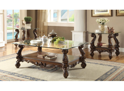 Edele Designer-Couchtisch Beistelltisch Deko Sofa Wunnzëmmer Dësch Barock