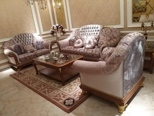 Soffagarnitur 321 Sëtzer Set Design Sofa Polster Couchen Couch Nei 3 Deeler.