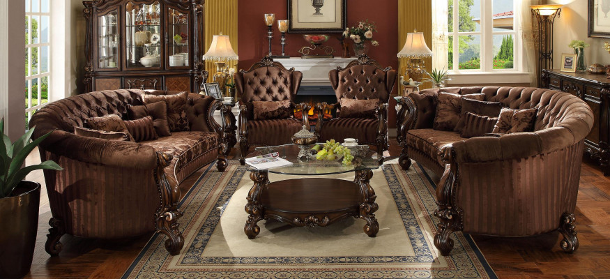 Wunnzëmmer Miwwelen Klassesch Sofagarnitur Coffistuff Sofa Couch Set