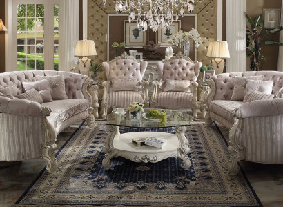 Canapé Garnitur Barock Sëtzberäich Wunnlandschaft Canapé Polsteren Garnitur Canapéen 4tlg.