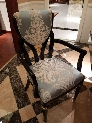 Edel Designer Stull Set 6 x Sessel Still Barock Rokoko Antik Stil