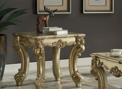 Antik Design Klassësche Couchtisch Sofa Stuffdësch Dekorativ Dëscher