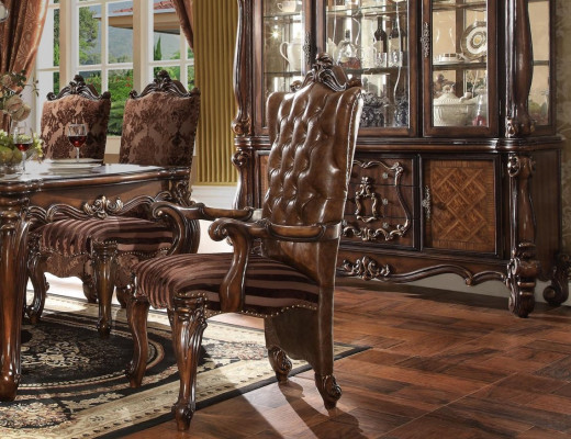 Klassesche brongen Chesterfield-Sëtzer exklusiven Liederstull Barock-Stil Sëtzmébel