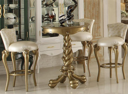 Barhocker Stull Fautuell Bar Hausbar fir Theke Tresen Barschaf Dekor Barock