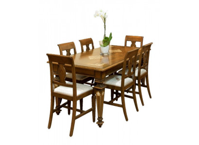 Designer-Iessdësch-Miwwelen an Iesszëmmer klassesch Dëscher Design Holz
