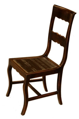 Designer Holz Still an Iesszëmmer Luxus Miwwelen Braun Faarf Nei