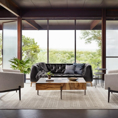 Chesterfield Sofa Canapé Polster Couches Stoff Lieder Polster Garnitur 3-Sëtzegen