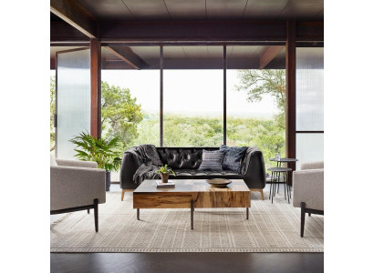 Chesterfield Sofa Canapé Polster Couches Stoff Lieder Polster Garnitur 3-Sëtzegen