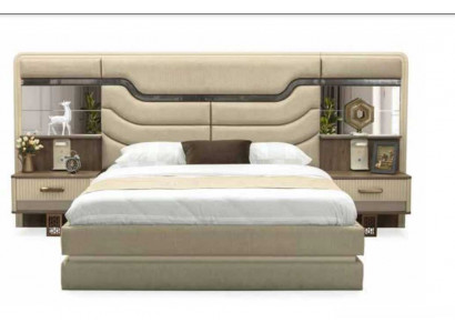 Miwwelen Better Luxus Bett 2x Nuetsdëscher 3 tlg. Schlofzëmmer Set Design