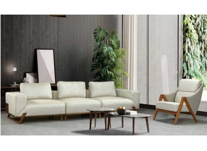 Sofa Garnitur 3+1 Setzer 3 Sessel Garnituren Stoff Wunnzëmmer Set 3stéckeg