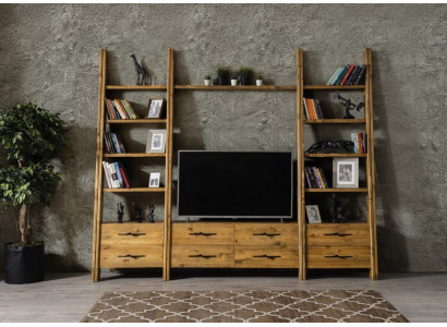 Wunnwand Luxus Schieferschaft Schief Raum Miwwelen Wunnzëmmer RTV Sideboard Holz
