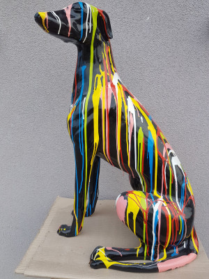 Abstrakt Figur Handaarbecht Dekoratioun Wunn Dekor Skulpturen Statuen Figuren Hond
