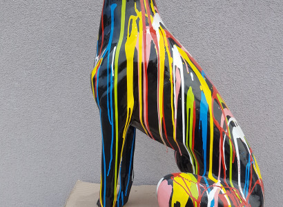 Abstrakt Figur Handaarbecht Dekoratioun Wunn Dekor Skulpturen Statuen Figuren Hond