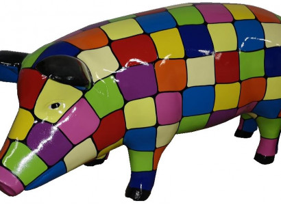 Abstrakt Schwäin Skulpturen Design Wunneng Deko Statuen Figuren Figur Dekoratioun