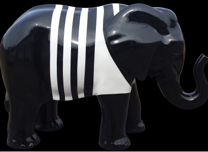 Abstrakt Dekoratioun Elefant Figur Statue Figuren Deko Gaart Modern Skulpturen
