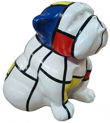 Faarweg Abstrakt Figur Hond Skulptur Skulpturen Statu Dekoratioun Figuren Gaart