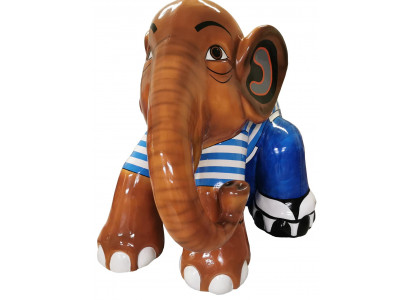 Designerfigur Statue Modern Figuren Dekoratioun Elefant Dekor Gaart Skulpturen