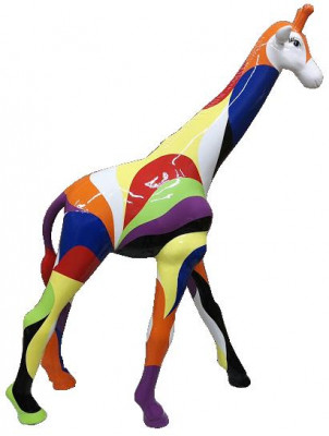 Abstrakt Design Statu Faarweg Skulptur Figuren Statuen Handgemaalt Dekoratioun
