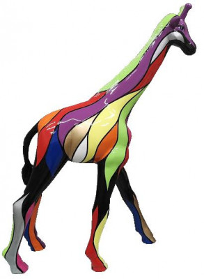 Designstatu Bunt Skulptur Abstrakt Figuren Statuen Handbemoolt Dekoratioun