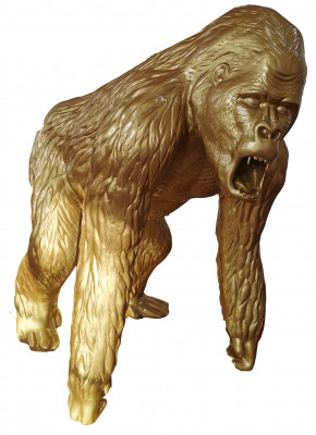 Gold Dekor Gorilla Figuren Statuen Dekoratioun Gaart Nei Designer Figur Statue
