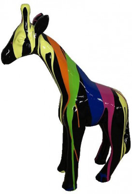 Dekoratiounen Gaart Giraff Statu Skulptur Skulpturen Designer Figuren Modern