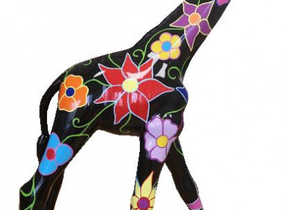 Abstrakt Giraff Statu Skulptur Designer Figuren Modern nei Gaart Skulpturen