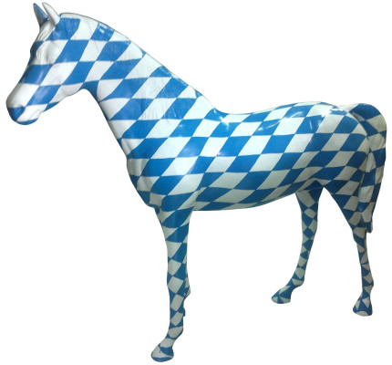 Päerd Bayern Wopen Dekoratioun Figuren Abstrakt Statuen Skulptur Päerd 190x225