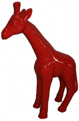 Dekoratioune Gaart Giraffestatu Skulptur Skulpturen Designerfiguren Modern