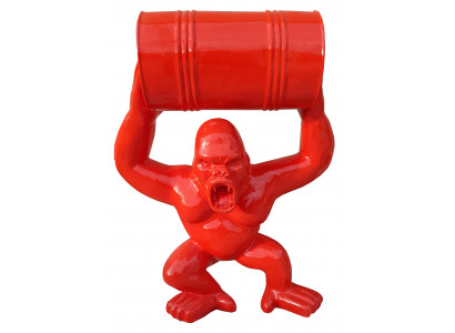 Skulpturen Figuren Statuen Dekoratioun Deko Gorilla Gaart Design Figur Statue