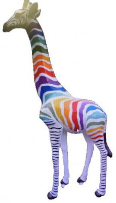 Designer Figuren Modern Dekoratioune Gaart Giraffestatu Skulptur Skulpturen