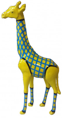 Designer Statue Figuren Modern Dekoratiounen Gaart Giraffen Skulptur Skulpturen