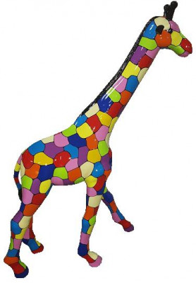 Design Wohn Deko Statuen Skulpturen Figuren Abstrakt Giraff Figur Dekoratioun
