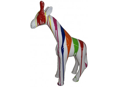 Skulptur Abstrakt Design Statu Bunt Figuren Handbemoolt Dekoratioun Giraff Nei