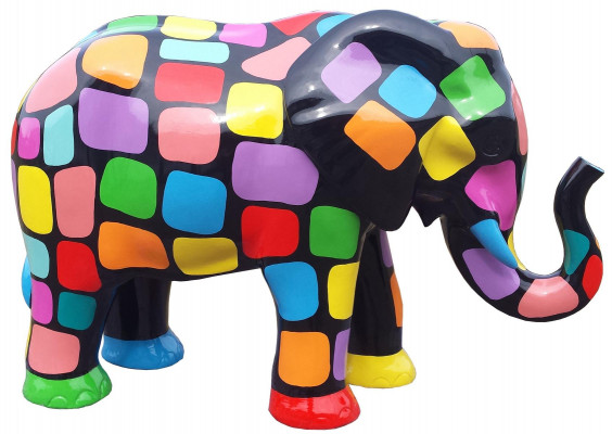 Designer Figur Statue Modern Figuren Dekoratioun Elefant Deko Gaart Skulpturen