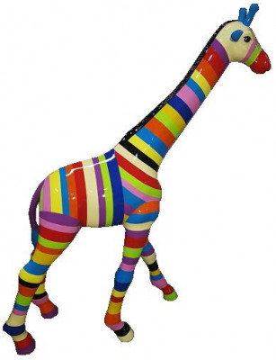 Wunneng Dekor Statuen Skulpturen Design Figuren Abstrakt Giraffefigur Dekoratioun