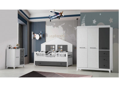 Moderne Set fir Kannerzëmmer Multicolour Perfekt Miwwelen fir Ären Interieur