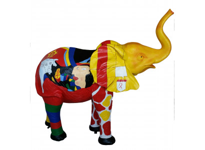 Designer Figur Statue Modern Figuren Dekoratioun Elefant Deko Gaart Skulpturen