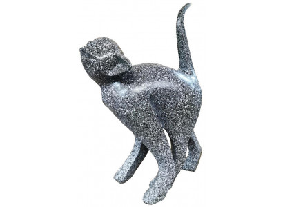 Design Figur Aff Deko Statu Skulptur Abstrakt Designer Loft Sëlwer Skulpturen