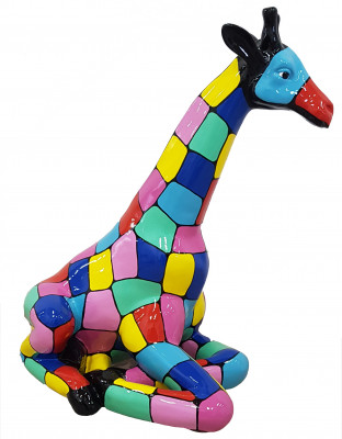 Design Figur Statue Moderne Figuren Statuen Dekoratioun Deko Giraff Gaart Nei