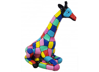 Design Figur Statue Moderne Figuren Statuen Dekoratioun Deko Giraff Gaart Nei